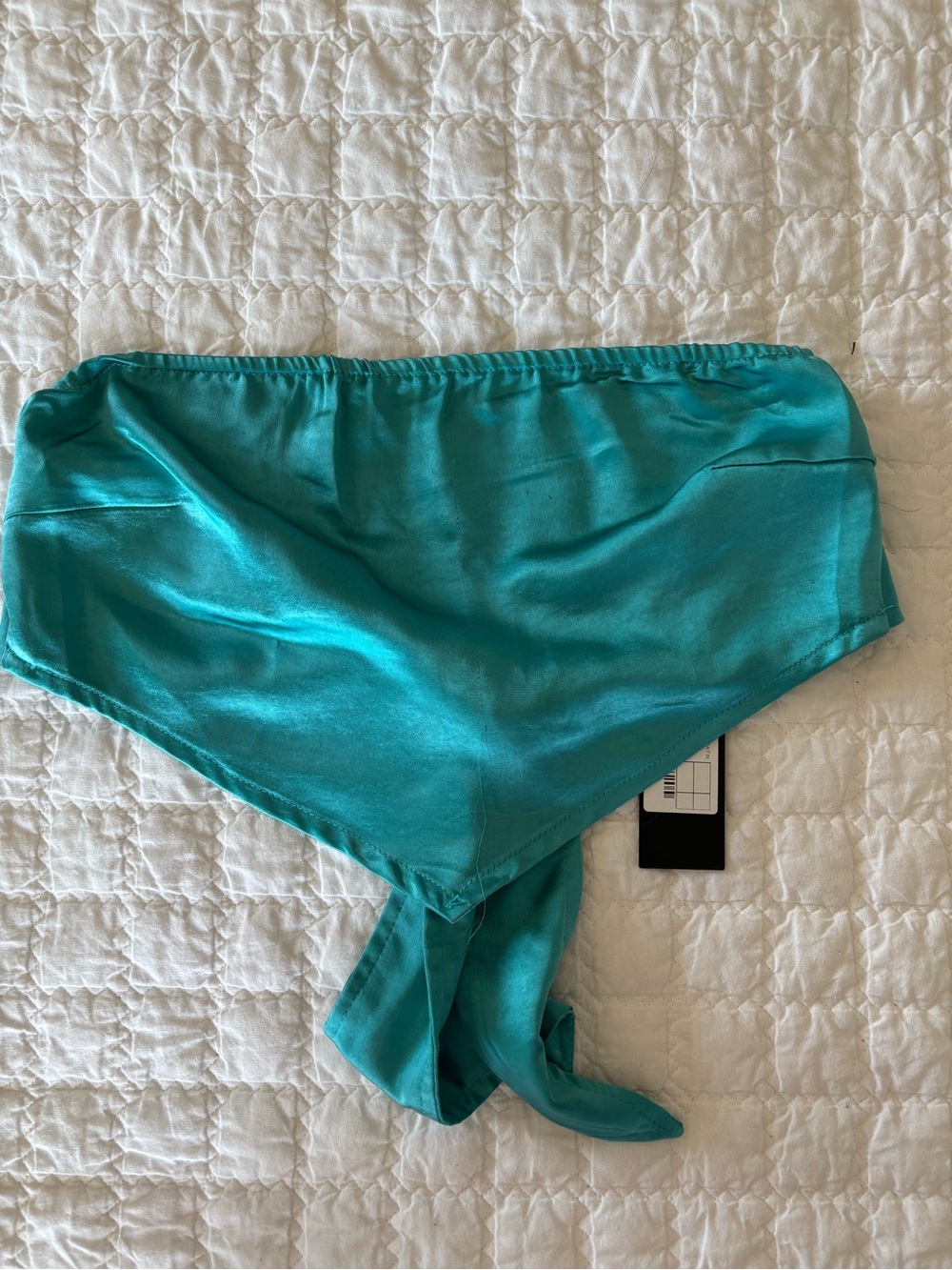 Motel Rocks Teal Satin Top